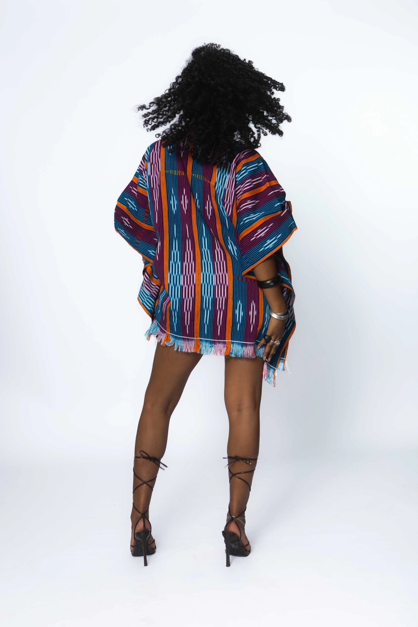 Haven Baulé Poncho#african_fabric_ghana#