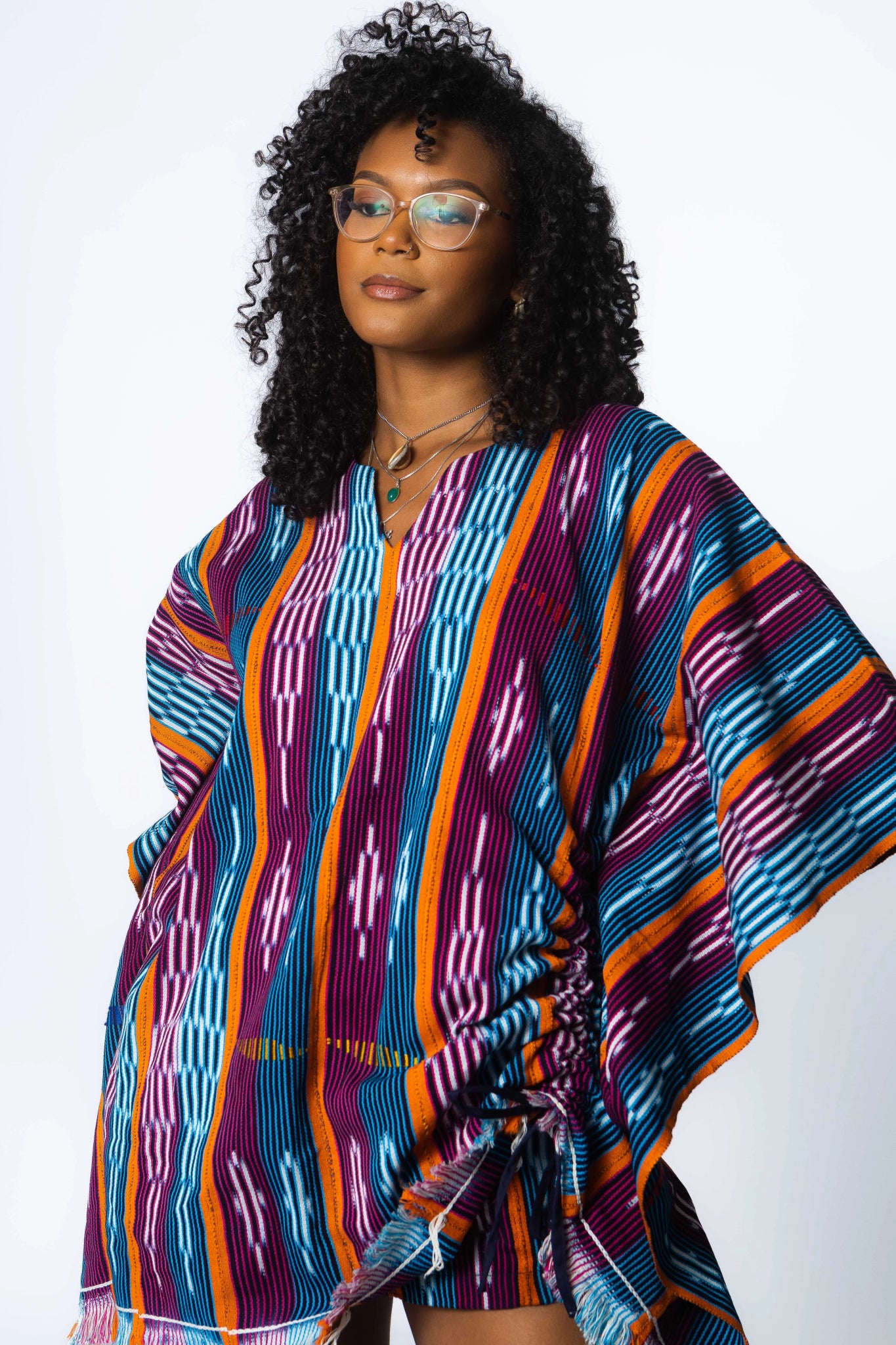 Haven Baulé Poncho#african_fabric_ghana#