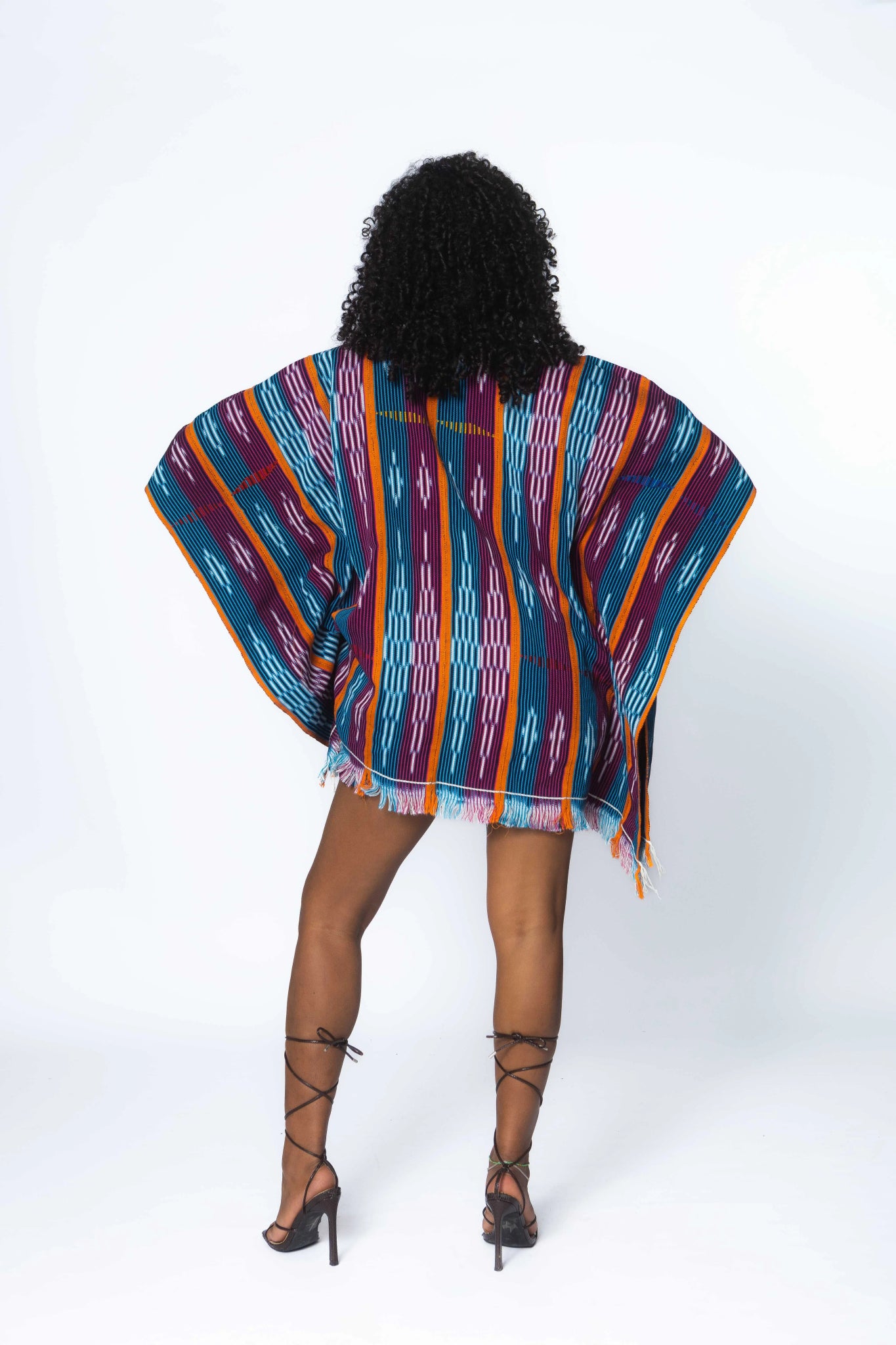 Haven Baulé Poncho#african_fabric_ghana#