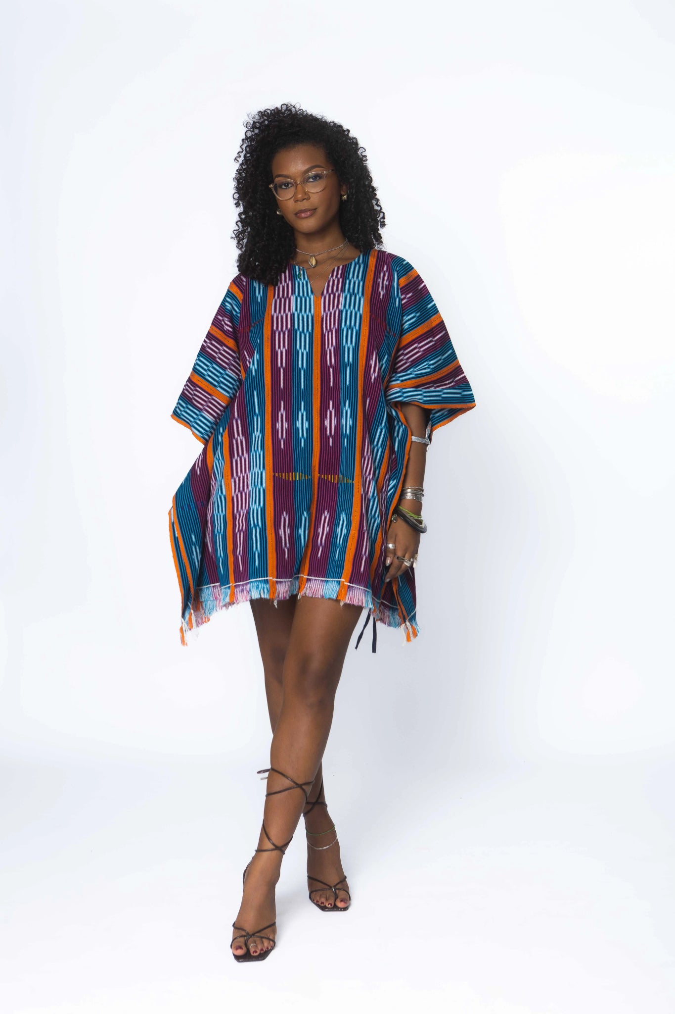 Haven Baulé Poncho#african_fabric_ghana#