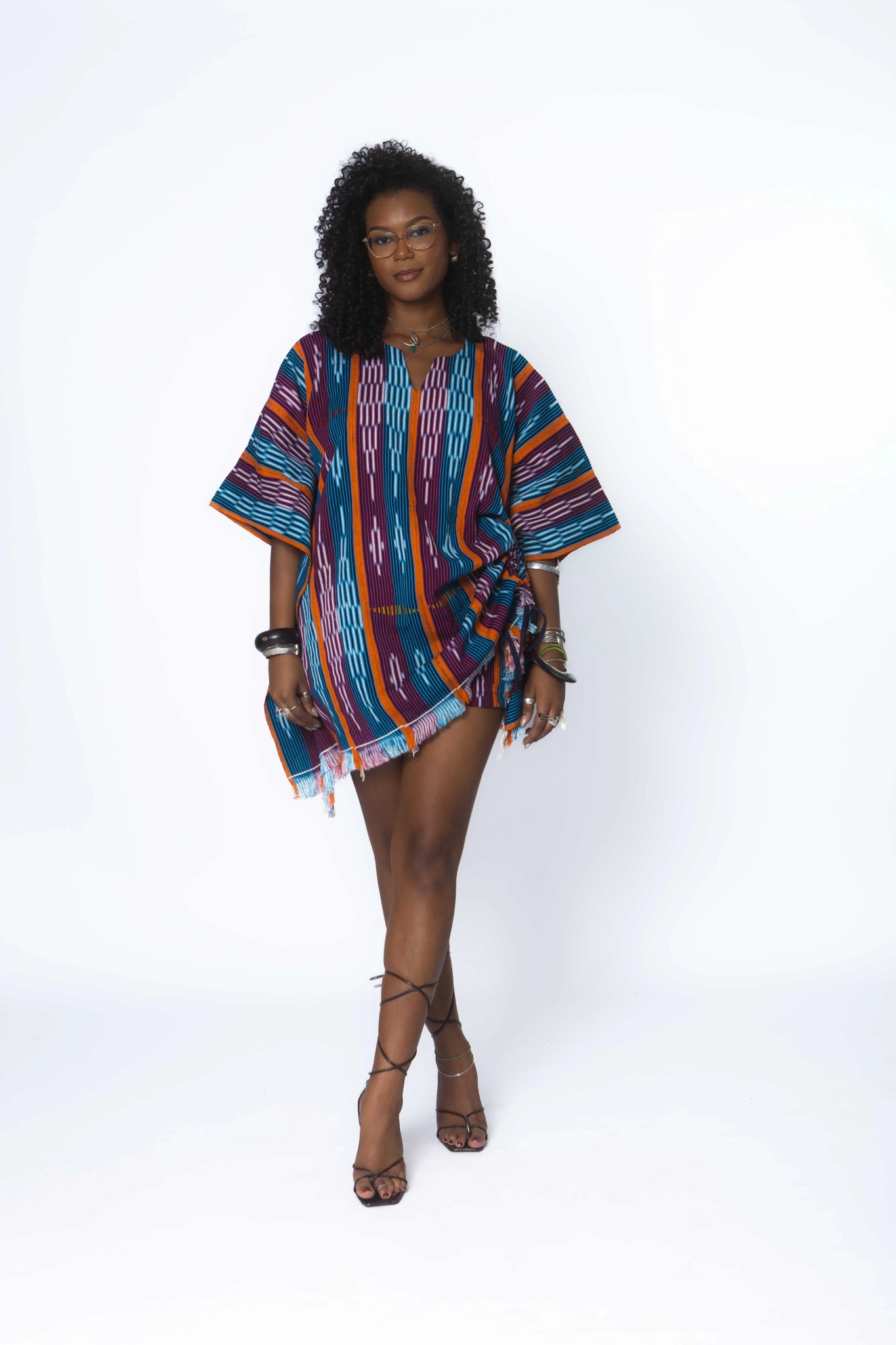 Haven Baulé Poncho#african_fabric_ghana#