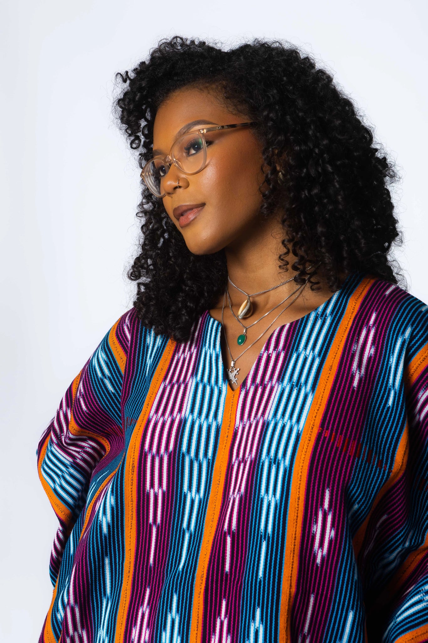 Haven Baulé Poncho#african_fabric_ghana#