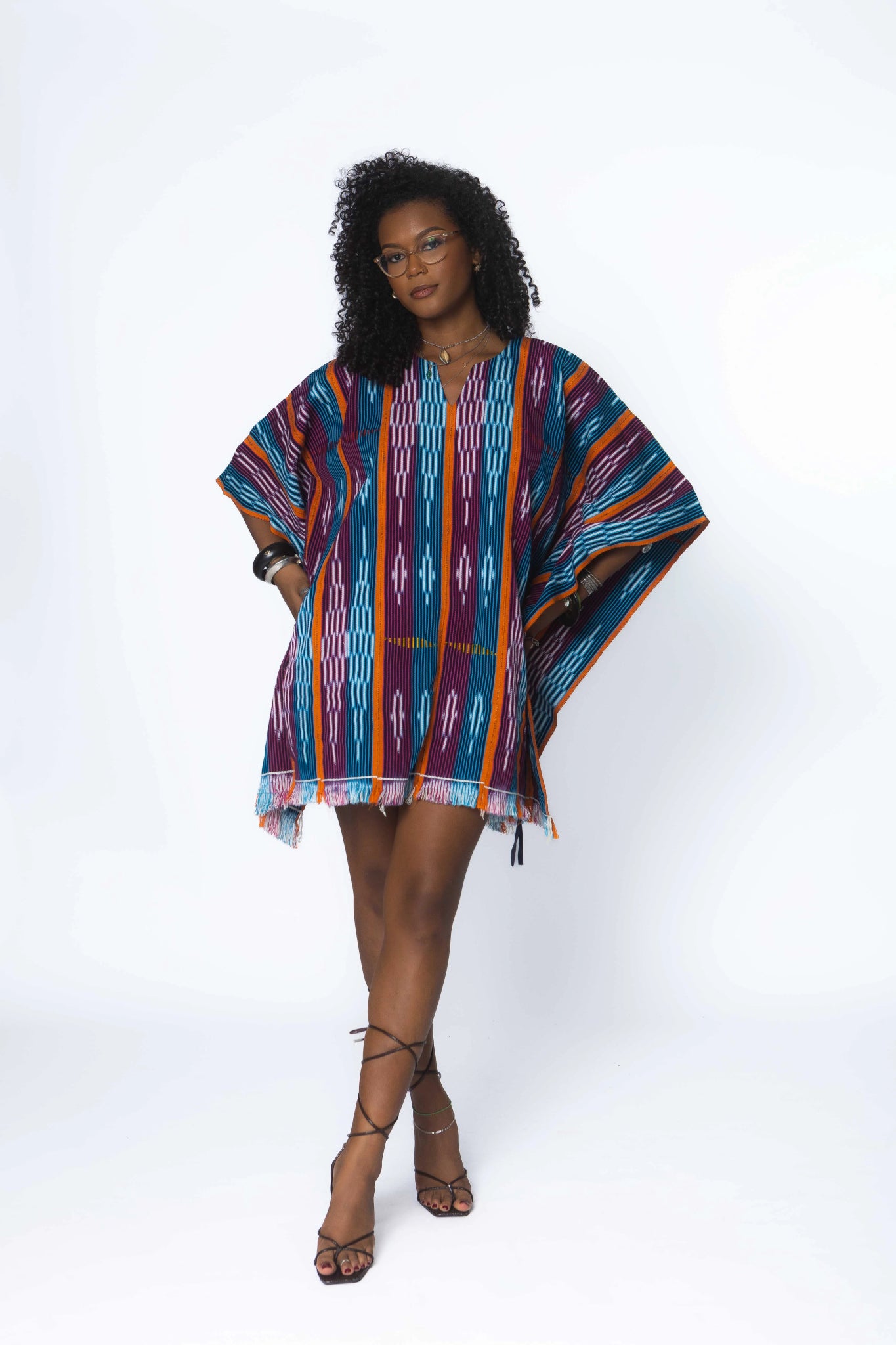 Haven Baulé Poncho#african_fabric_ghana#