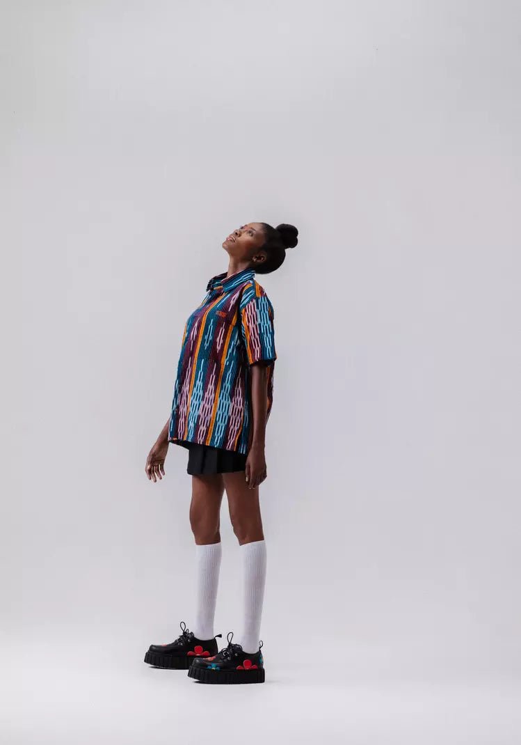 Haven Baulé Shirt#african_fabric_ghana#