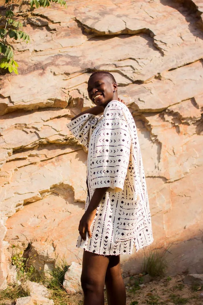 Highlights Bogolan Cloak (Pre - Order)#african_fabric_ghana#