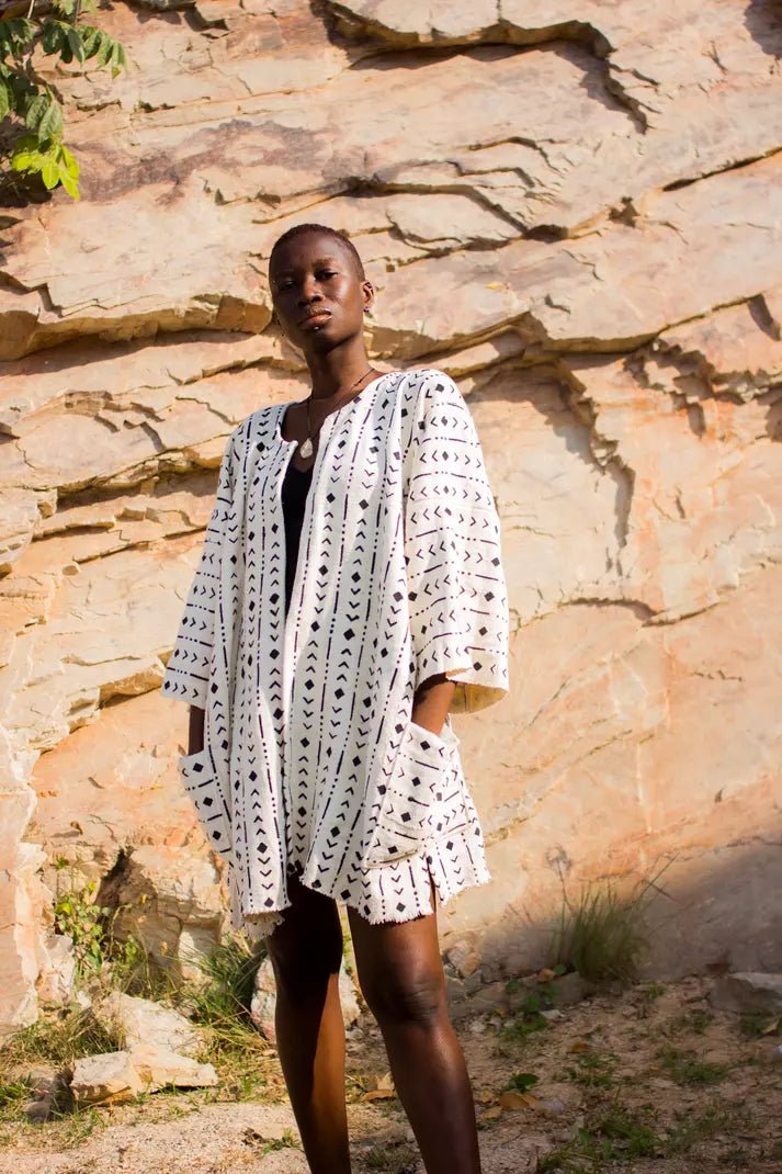 Highlights Bogolan Cloak (Pre - Order)#african_fabric_ghana#