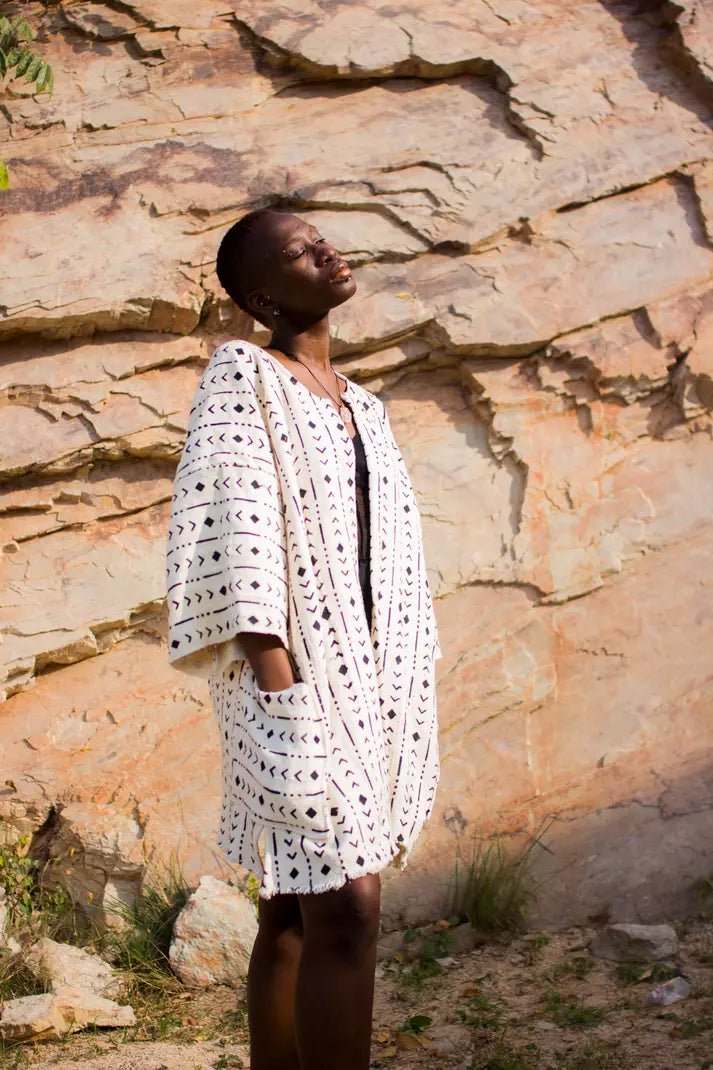 Highlights Bogolan Cloak (Pre - Order)#african_fabric_ghana#