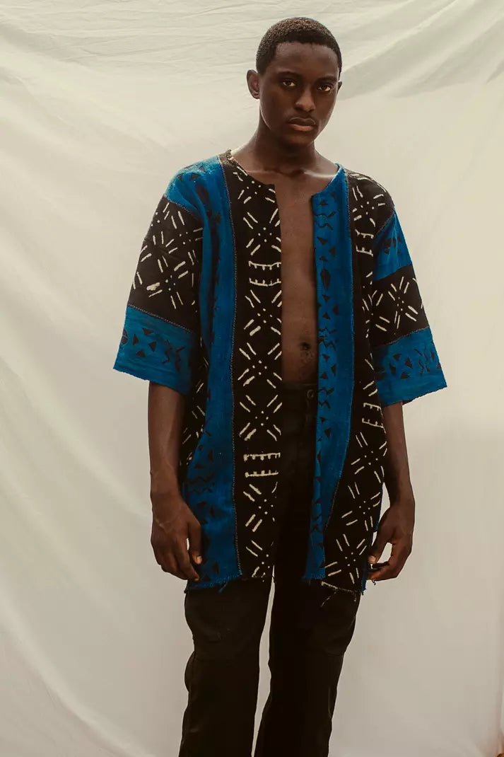 Just Close Your Eyes Bogolan Cloak (Pre - Order)#african_fabric_ghana#