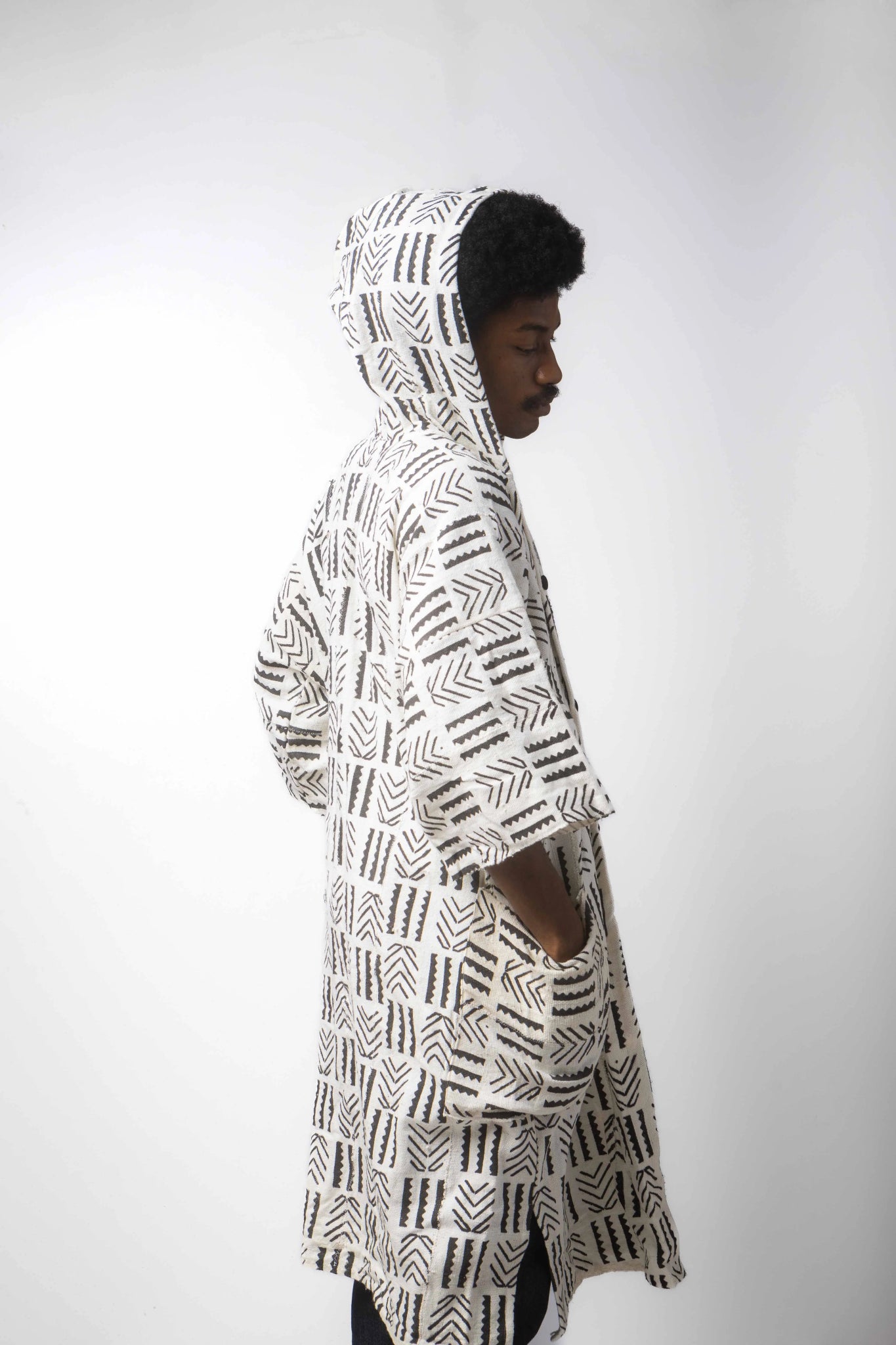 Life Hooded Bogolan Cloak#african_fabric_ghana#
