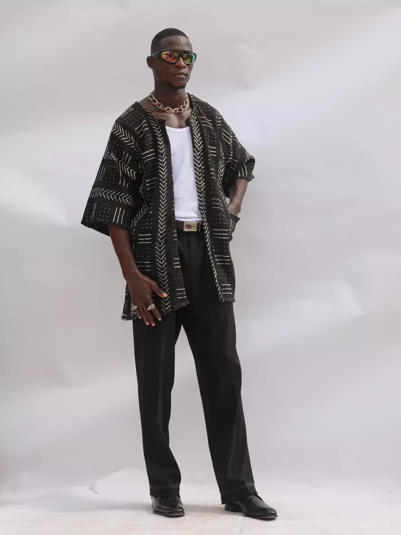 Line Up Bogolan Cloak (Pre - Order)#african_fabric_ghana#