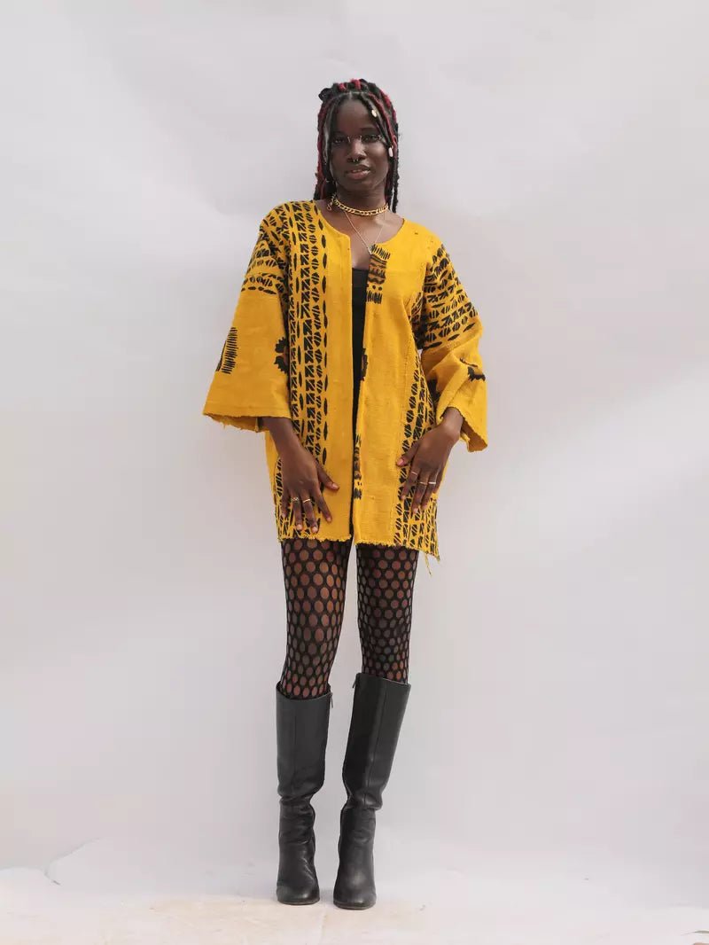 Melodies Bogolan Cloak (Pre - Order)#african_fabric_ghana#