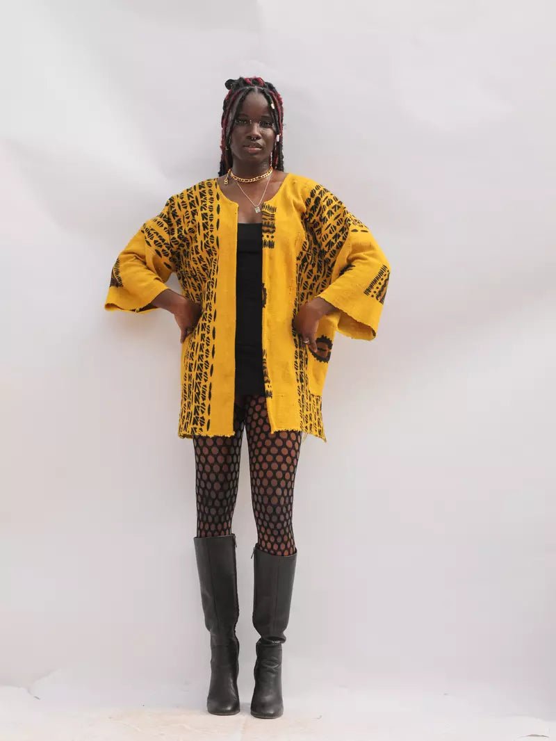 Melodies Bogolan Cloak (Pre - Order)#african_fabric_ghana#