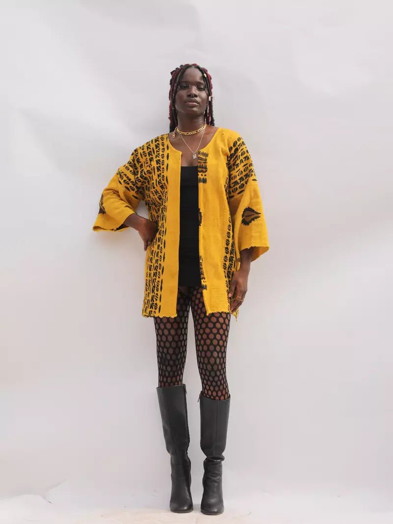 Melodies Bogolan Cloak (Pre - Order)#african_fabric_ghana#