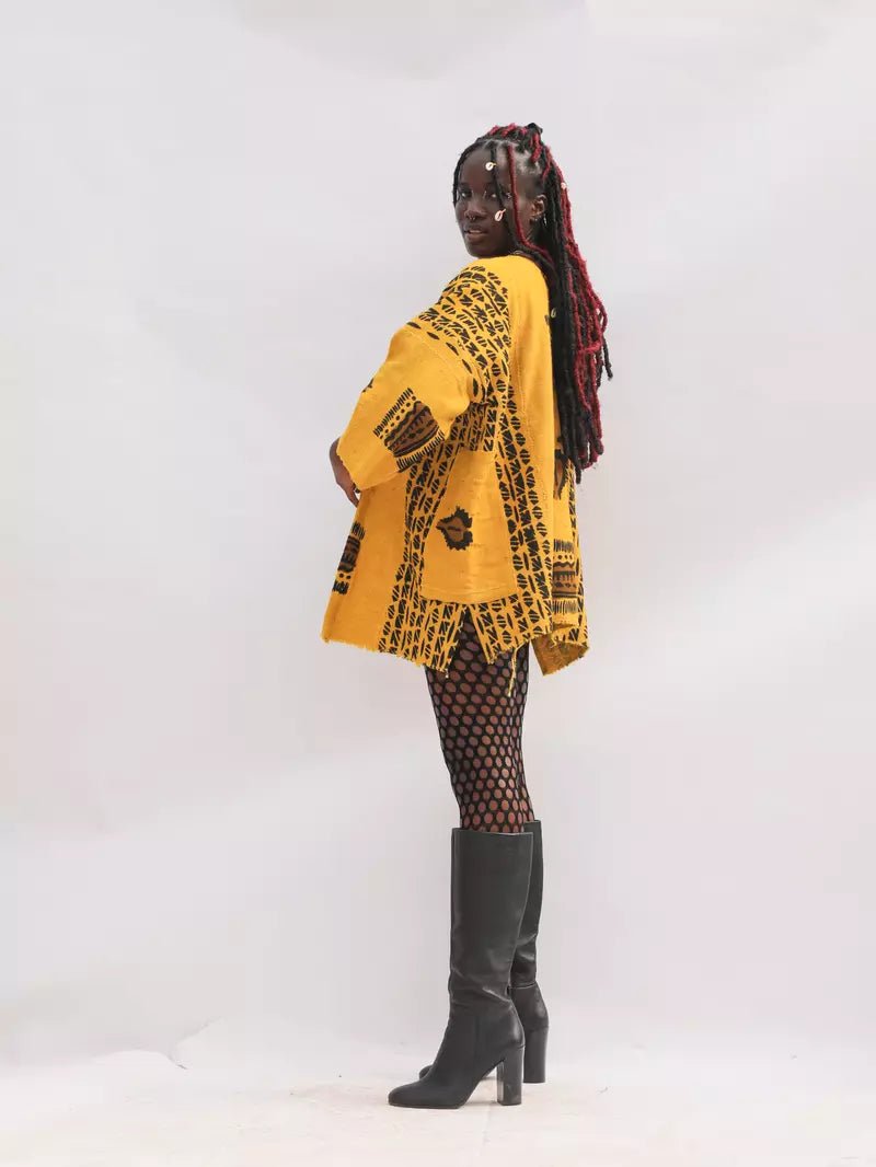 Melodies Bogolan Cloak (Pre - Order)#african_fabric_ghana#