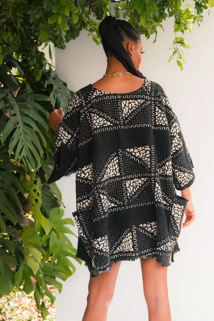 Mystic Brew Bogolan Cloak#african_fabric_ghana#