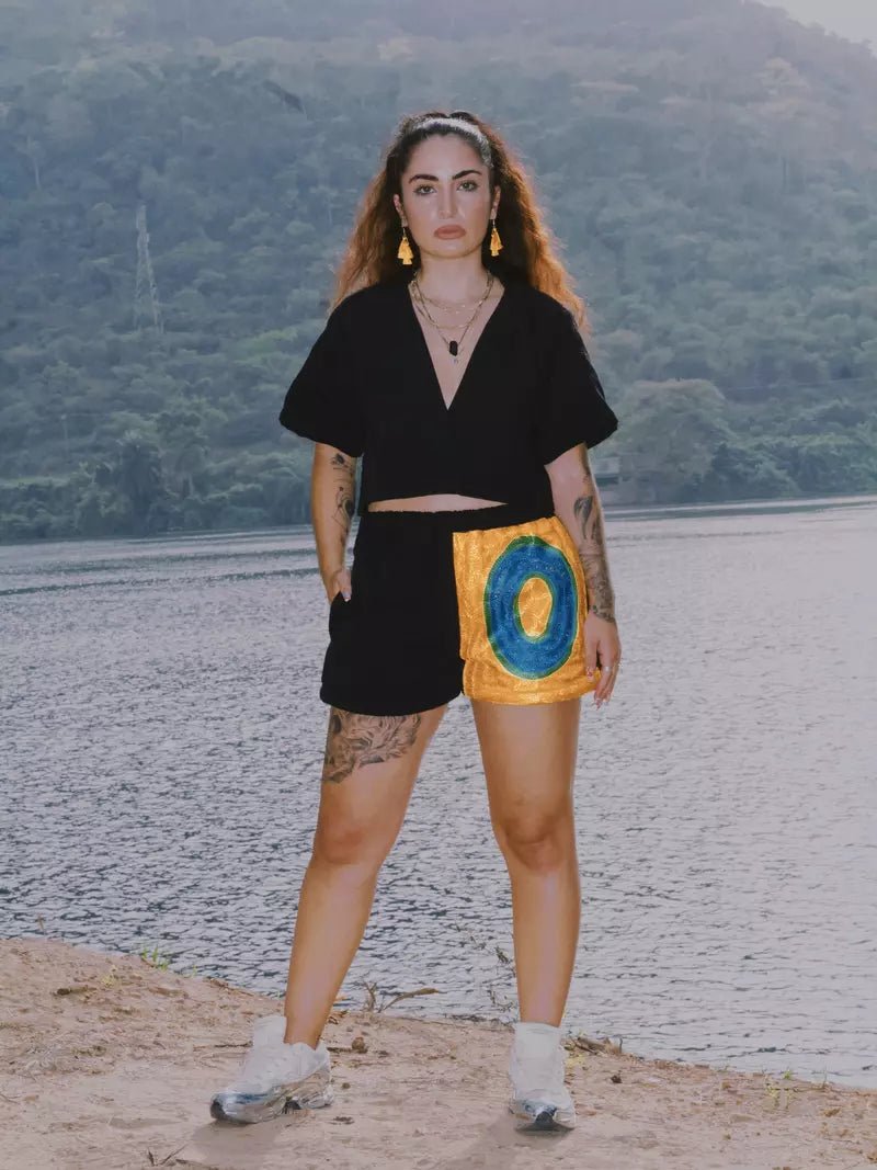 Nebula Fugu Shorts#african_fabric_ghana#
