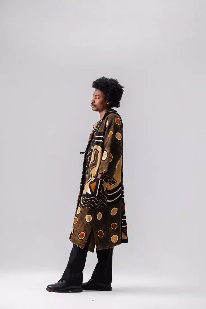 New Soul Hooded Bogolan Cloak (Pre - Order)#african_fabric_ghana#
