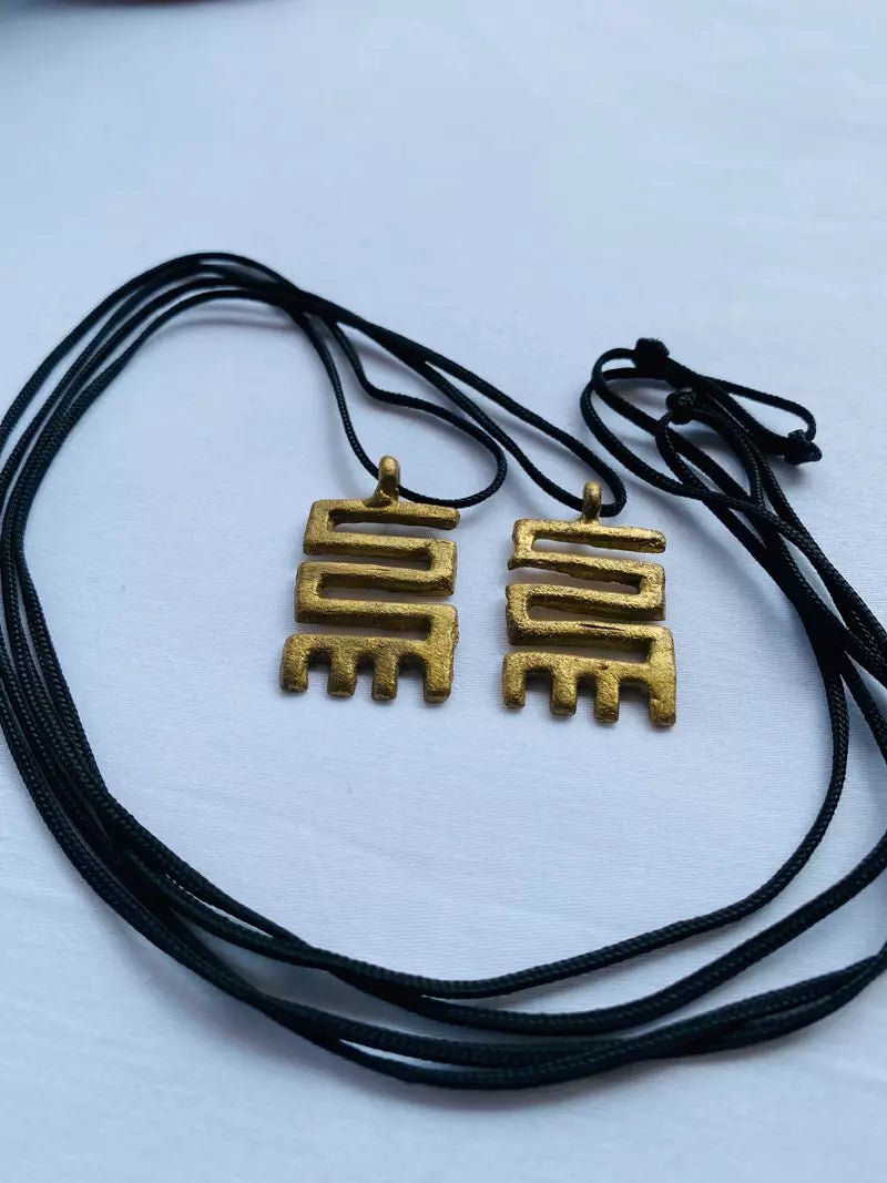 Nkyinkim Brass Necklace (Pre - Order)#african_fabric_ghana#