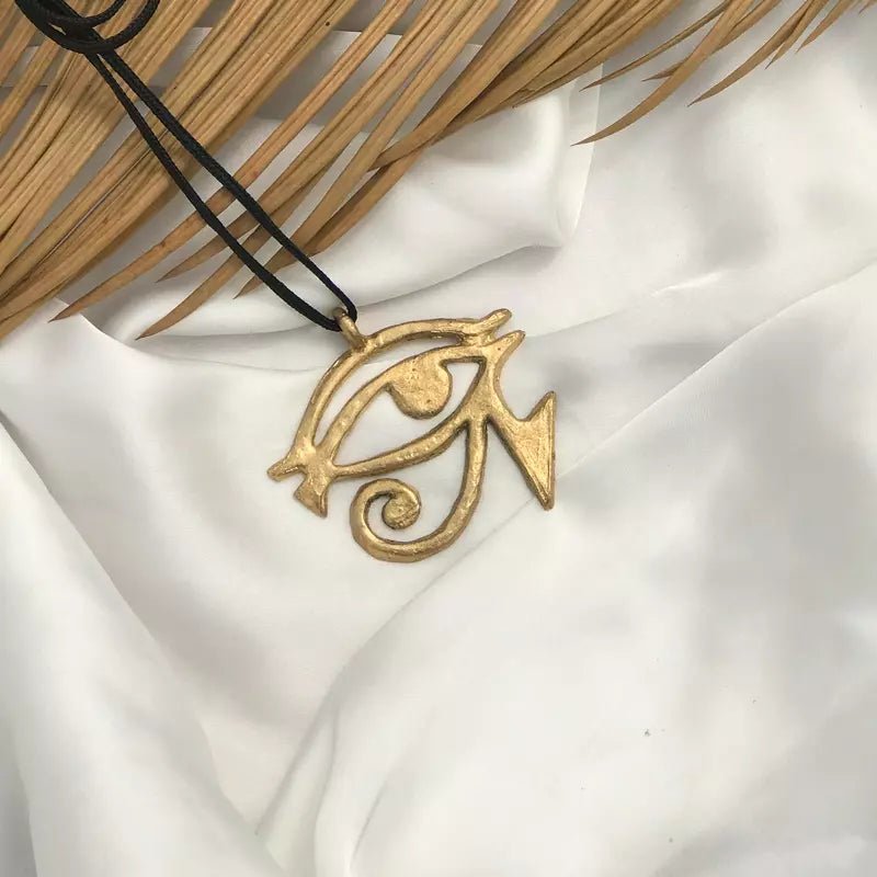 Nyankopon Aniwa Brass Necklace (Pre - Order)#african_fabric_ghana#