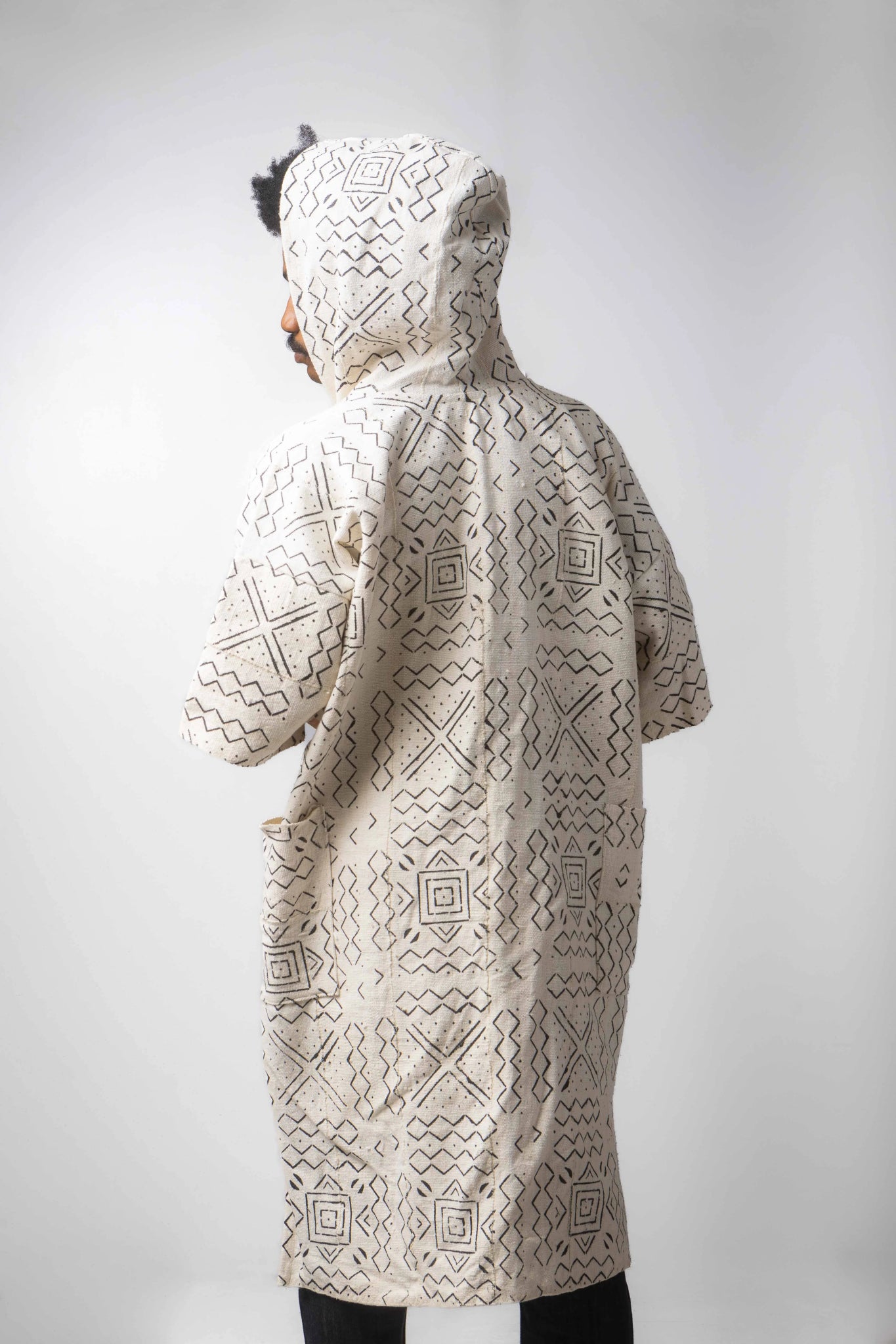 Oh darling hooded bogolan cloak#african_fabric_ghana#