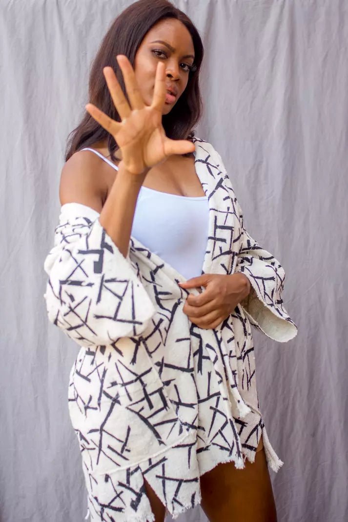 Orbit Bogolan Cloak#african_fabric_ghana#