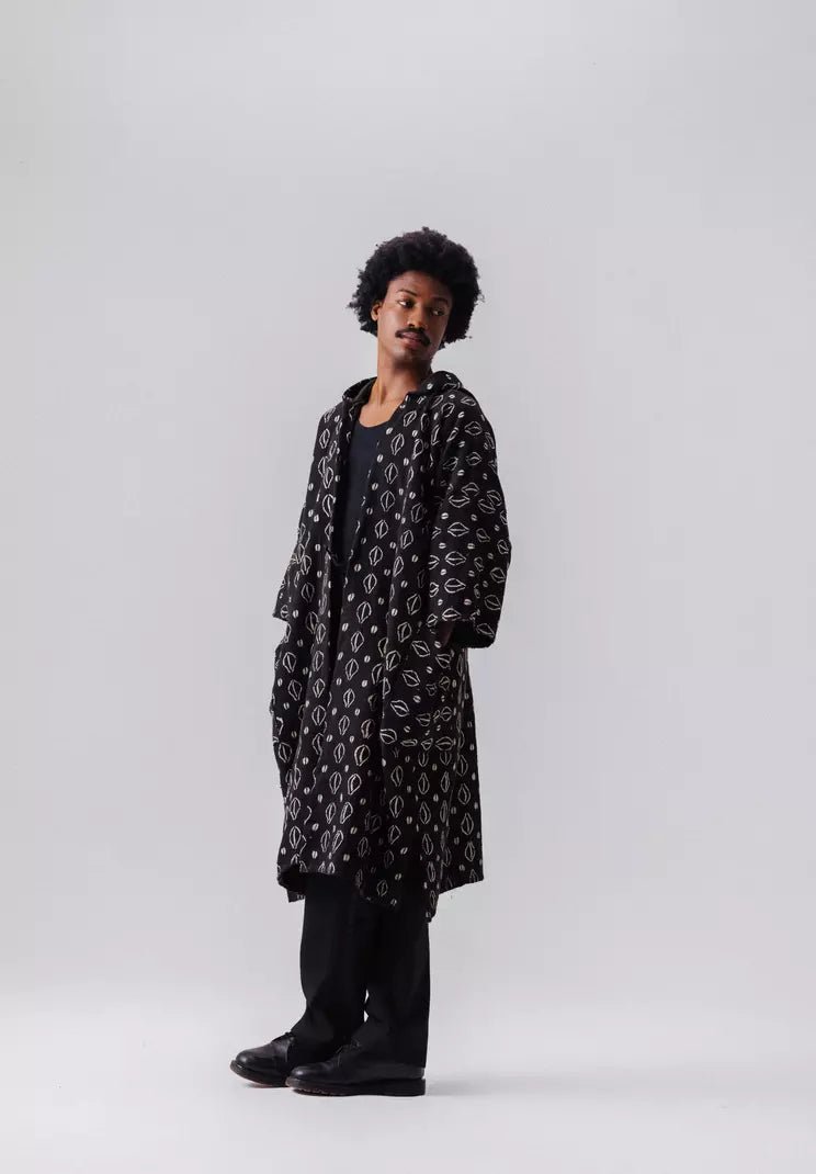 Osikani Hooded Bogolan Cloak (Pre - Order)#african_fabric_ghana#
