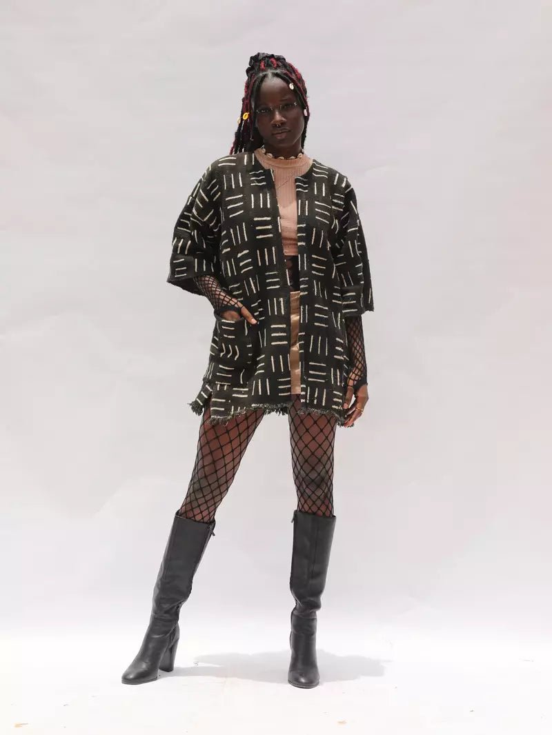 Paree Bogolan Cloak (Pre - Order)#african_fabric_ghana#