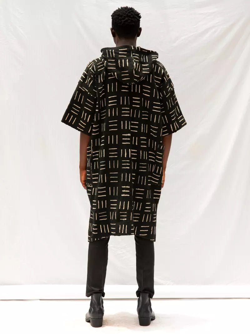 Paree Hooded Bogolan Cloak (Pre - Order)#african_fabric_ghana#