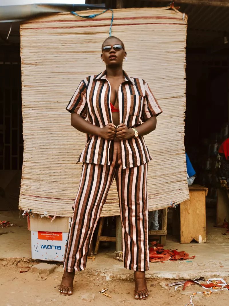 Peach Fuzz Fugu Pants#african_fabric_ghana#