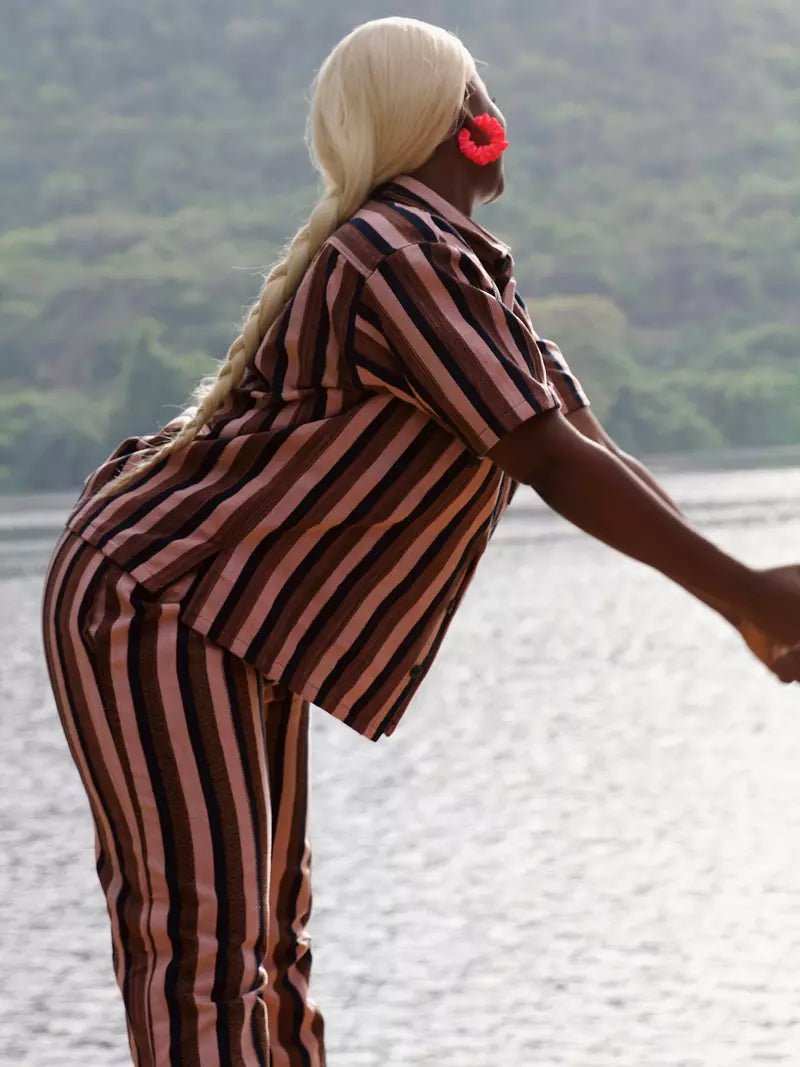 Peach Fuzz Fugu Pants#african_fabric_ghana#