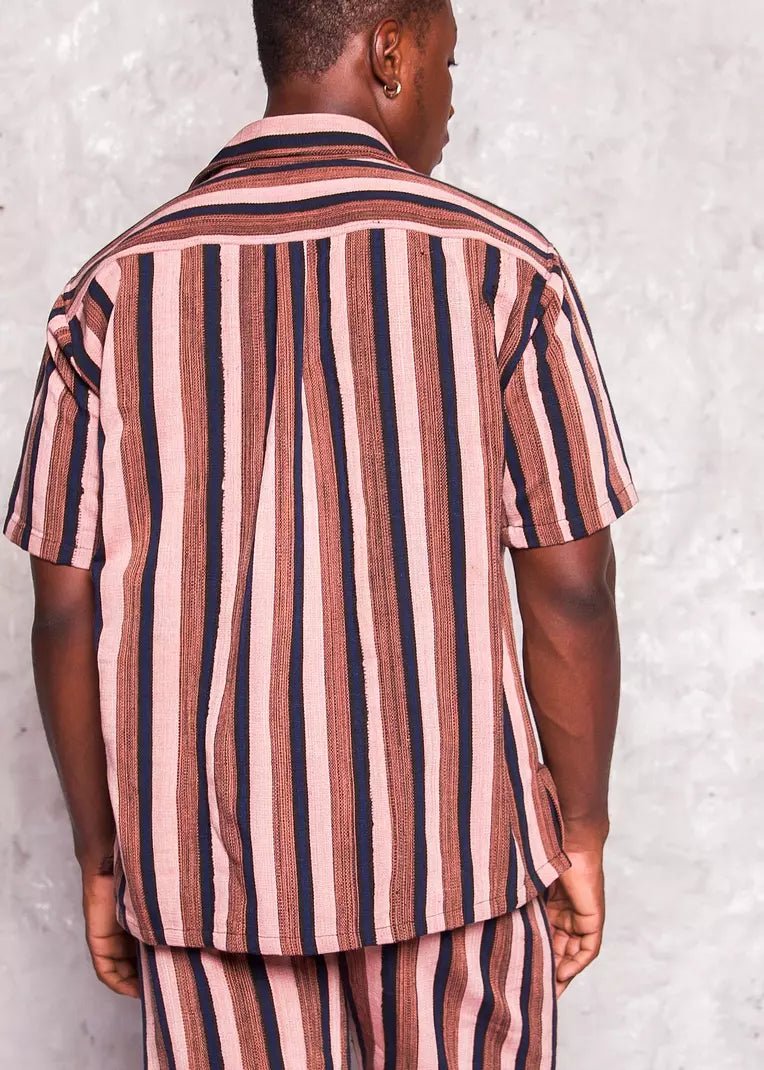 Peach Fuzz Fugu Shirt#african_fabric_ghana#