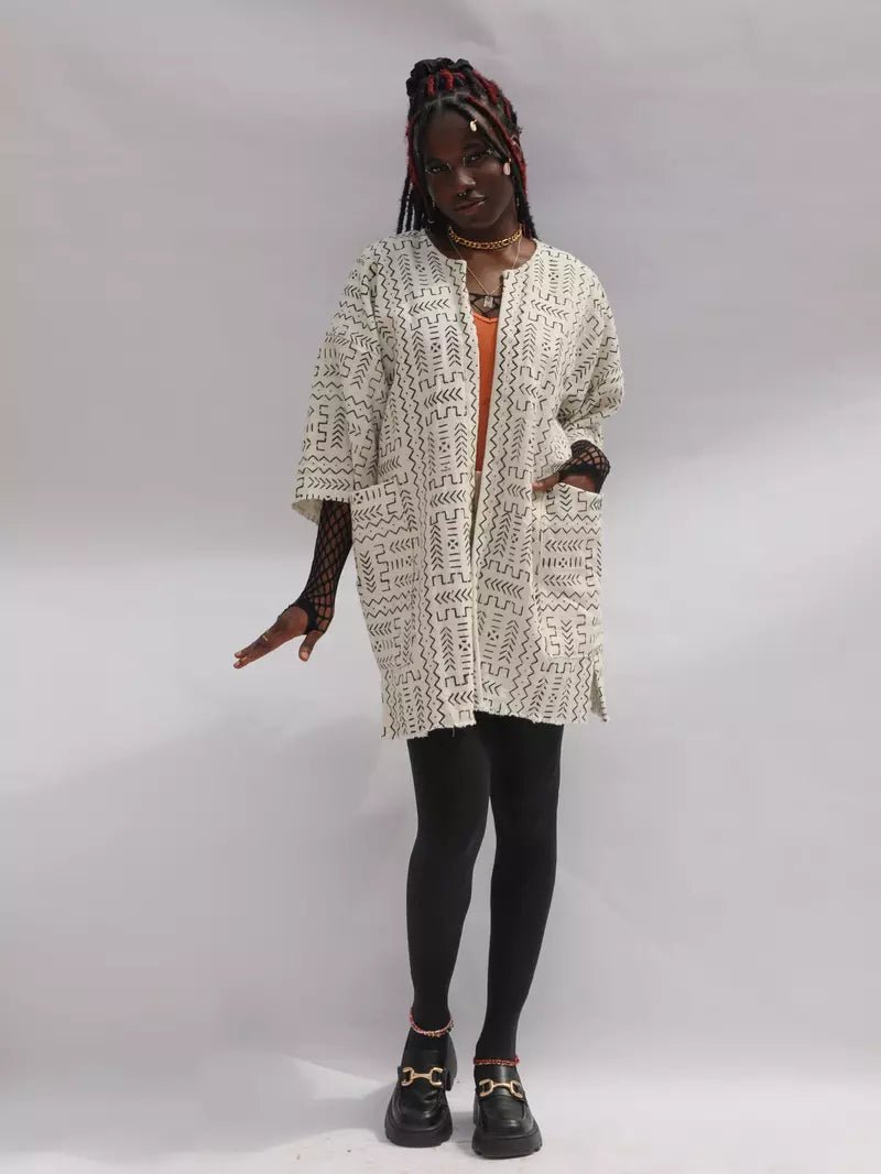 Plastic Off The Sofa Bogolan Cloak (Pre - Order)#african_fabric_ghana#