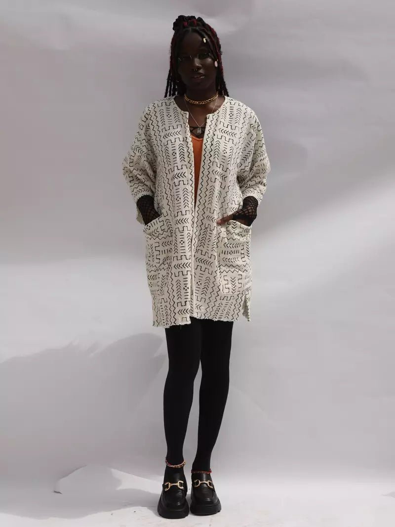 Plastic Off The Sofa Bogolan Cloak (Pre - Order)#african_fabric_ghana#