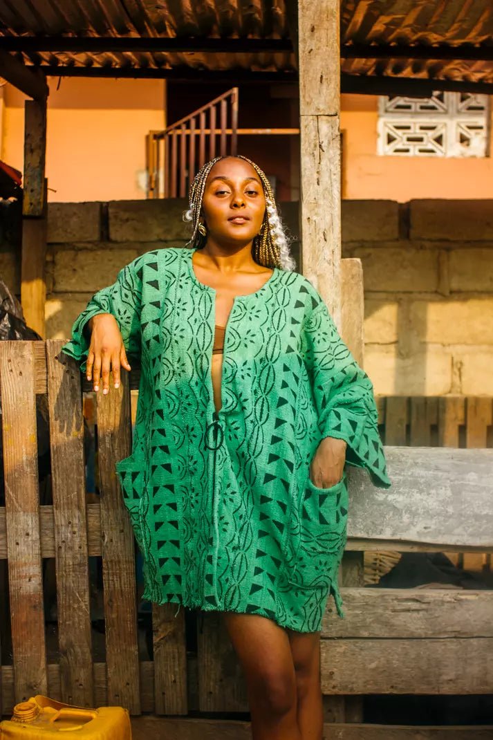 Power Girl Bogolan Cloak (Pre - Order)#african_fabric_ghana#