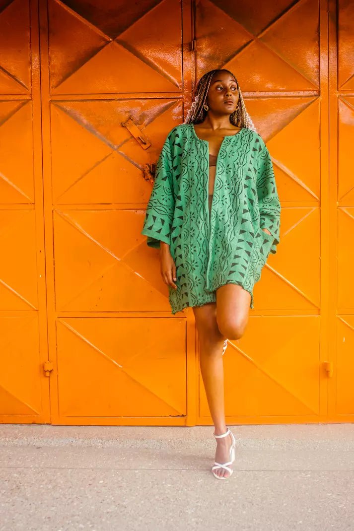 Power Girl Bogolan Cloak (Pre - Order)#african_fabric_ghana#