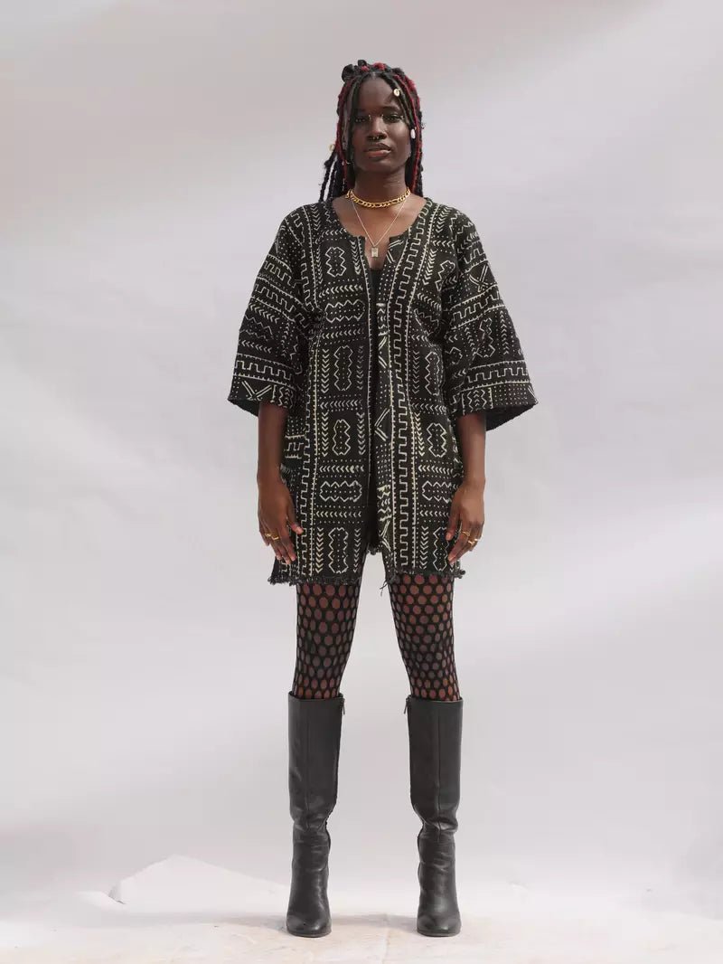 Raw Dinner Bogolan Cloak (Pre - Order)#african_fabric_ghana#