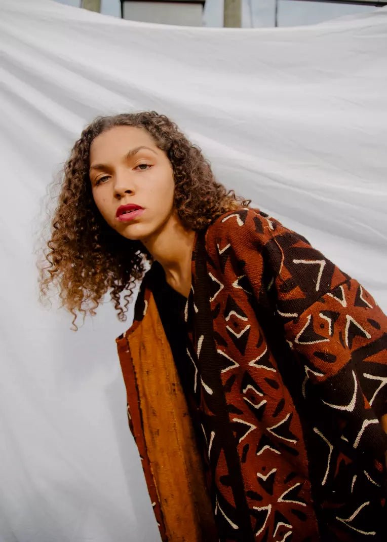 Rocketship Bogolan Cloak (Pre - Order)#african_fabric_ghana#