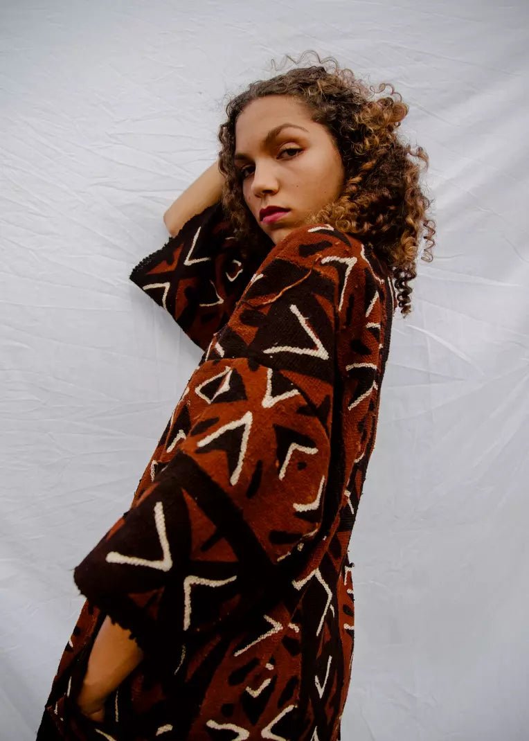 Rocketship Bogolan Cloak (Pre - Order)#african_fabric_ghana#