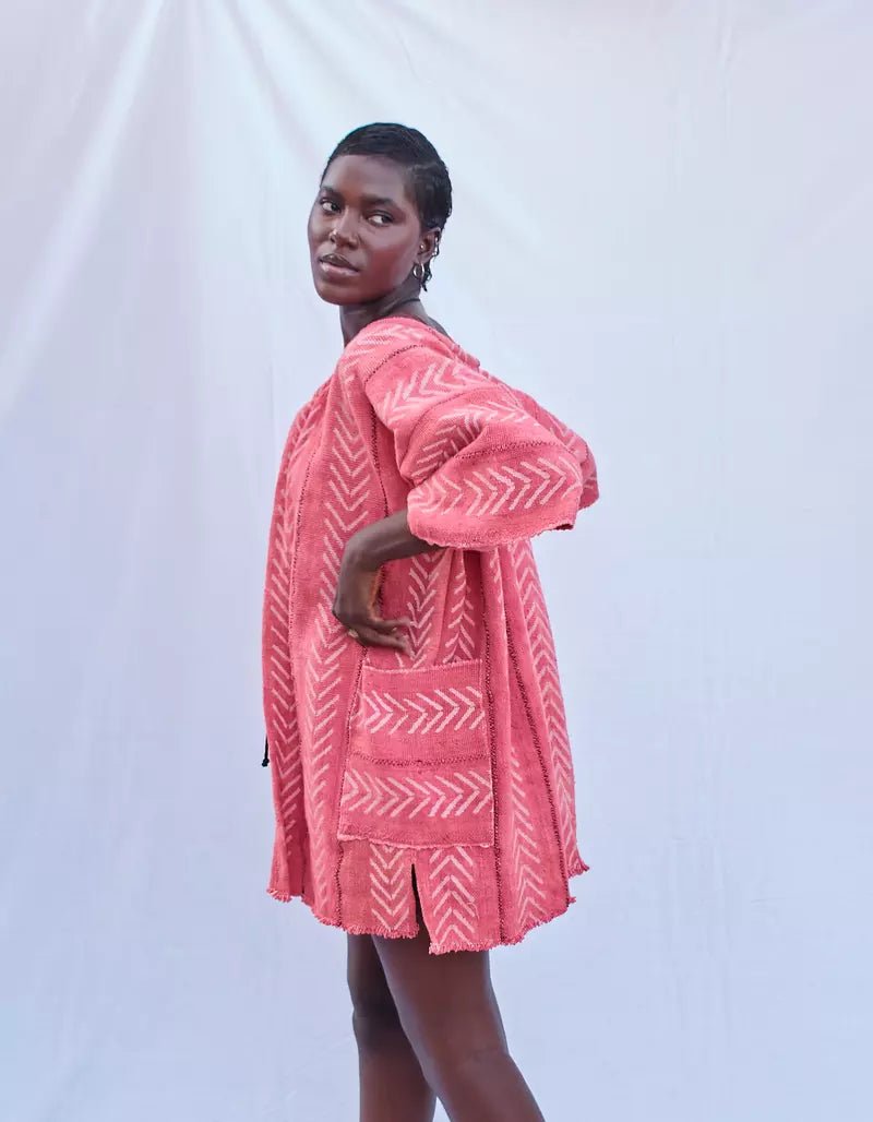Rose Golden Bogolan Cloak (Pre - Order)#african_fabric_ghana#