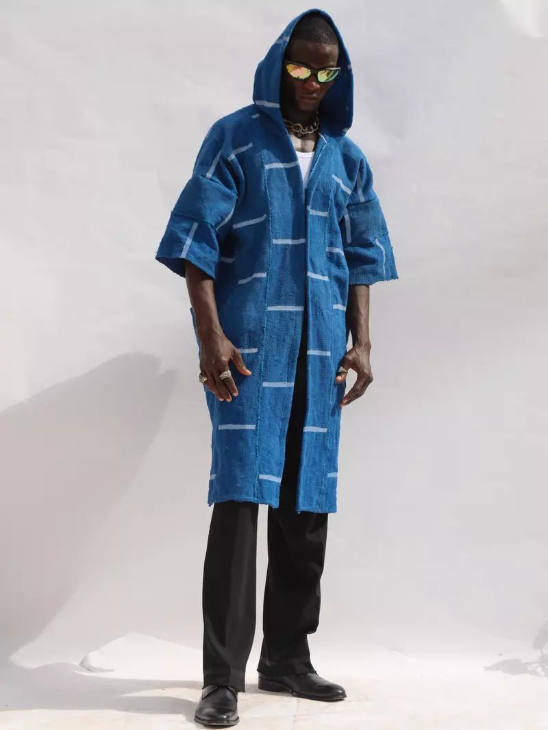 Salem Hooded Bogolan Cloak (Pre - Order)#african_fabric_ghana#