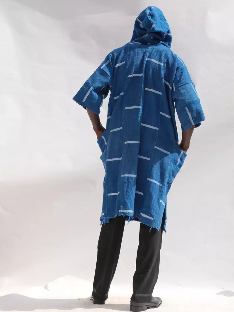 Salem Hooded Bogolan Cloak (Pre - Order)#african_fabric_ghana#