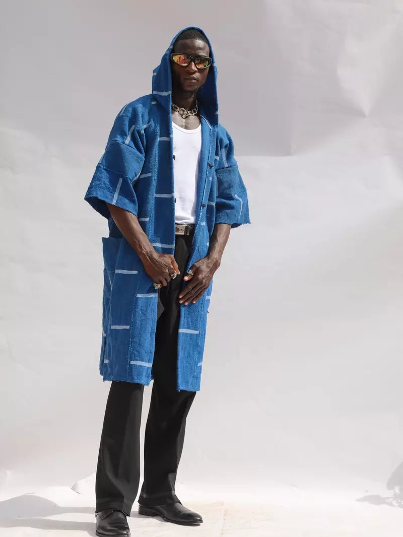 Salem Hooded Bogolan Cloak (Pre - Order)#african_fabric_ghana#
