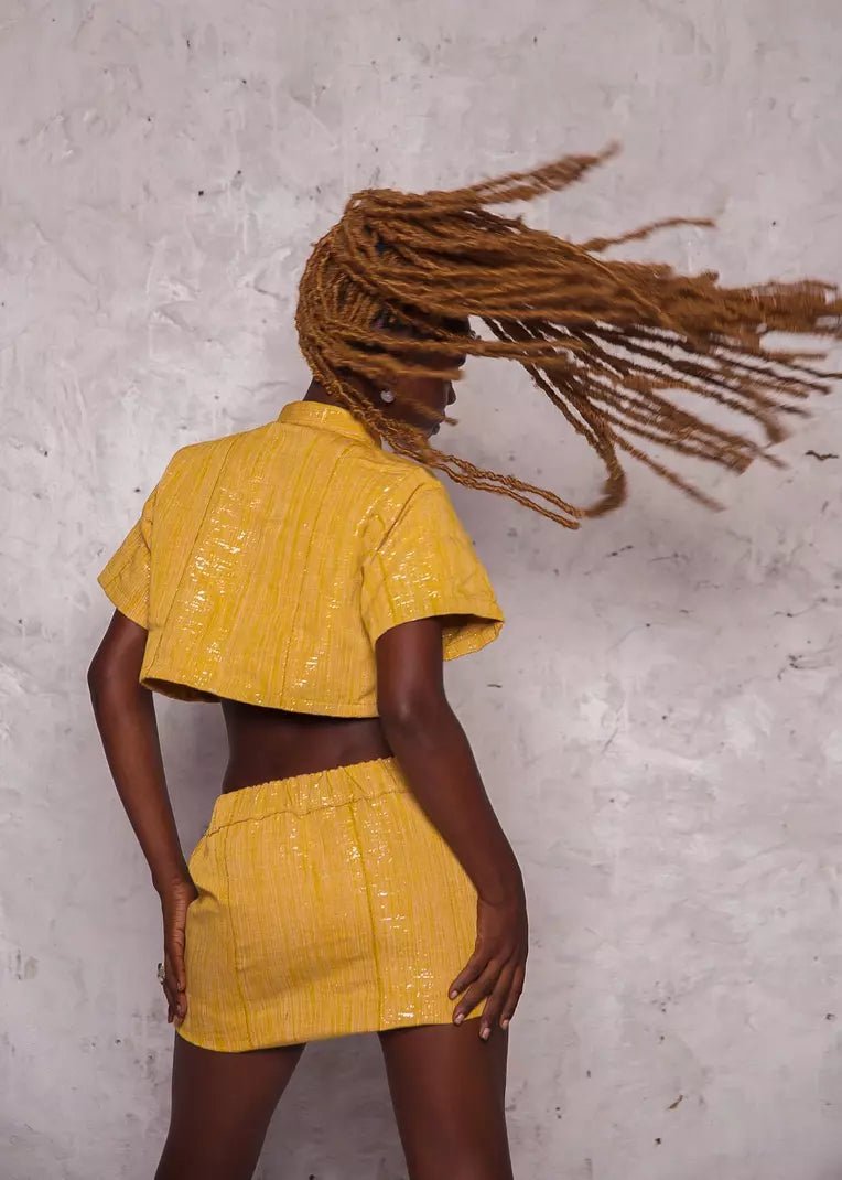 Sika Mini Skirt#african_fabric_ghana#