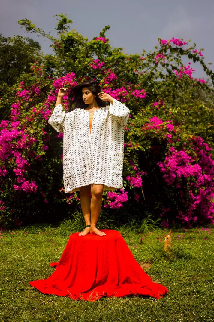 Simple Things Bogolan Cloak (Pre - Order)#african_fabric_ghana#