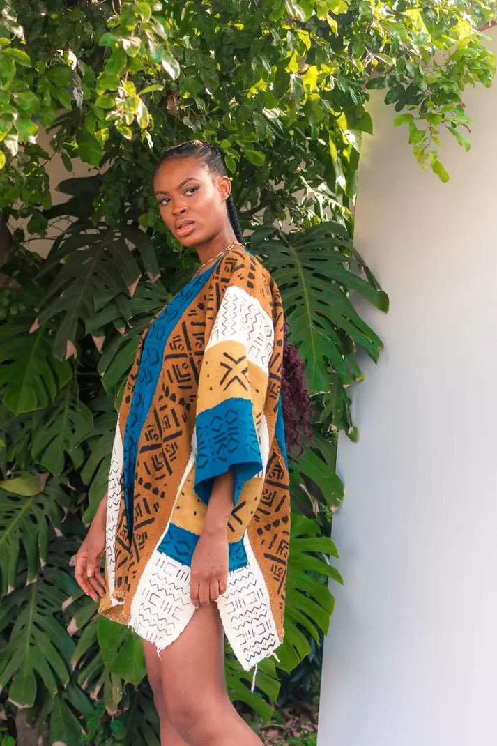 Skye Bogolan Cloak (Pre - Order)#african_fabric_ghana#