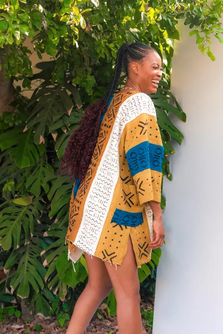 Skye Bogolan Cloak (Pre - Order)#african_fabric_ghana#
