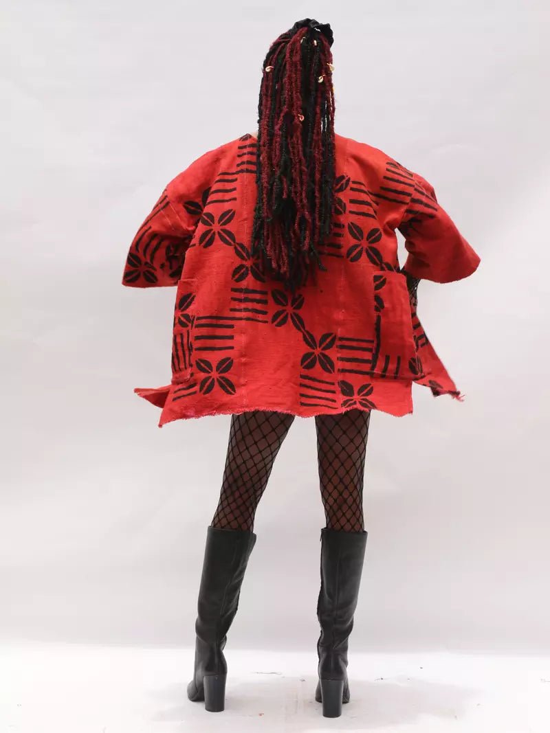 Spices Bogolan Cloak (Pre - Order)#african_fabric_ghana#