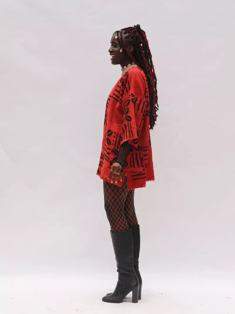 Spices Bogolan Cloak (Pre - Order)#african_fabric_ghana#