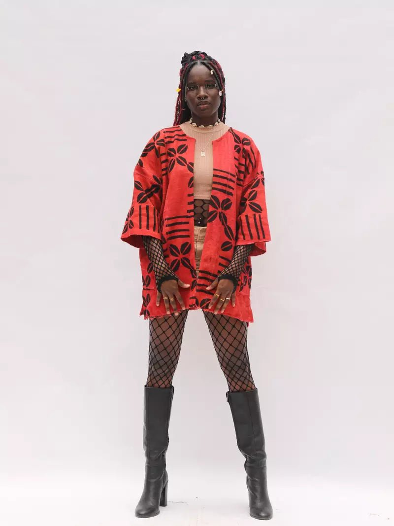 Spices Bogolan Cloak (Pre - Order)#african_fabric_ghana#