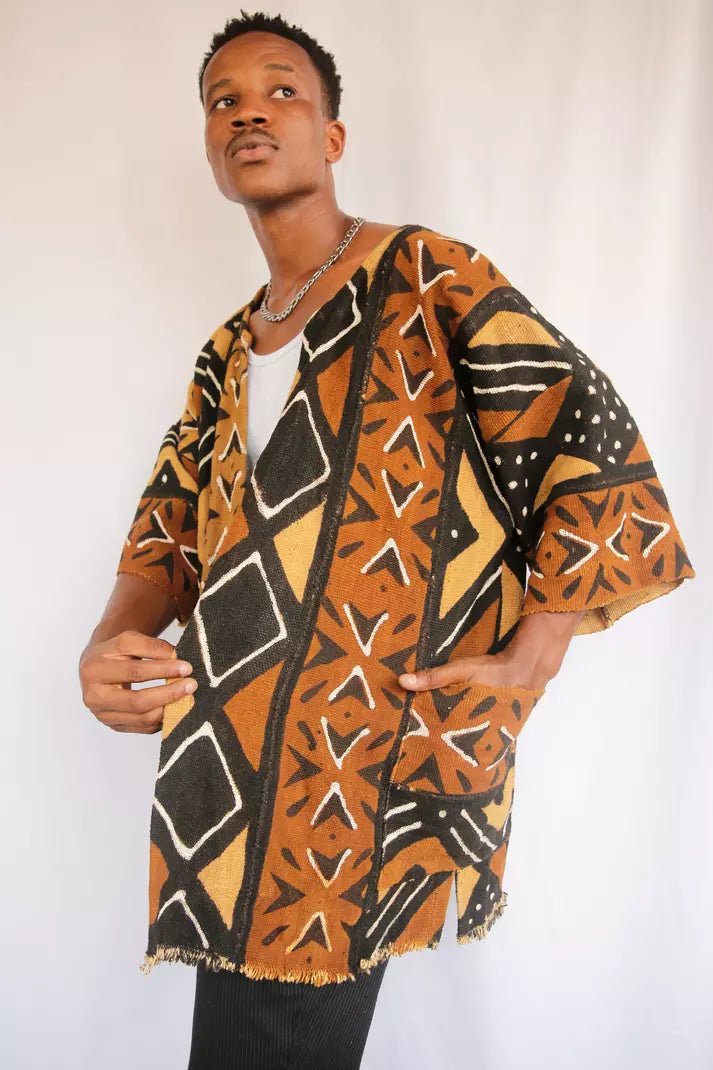 Spirit Bogolan Cloak (Pre - Order)#african_fabric_ghana#